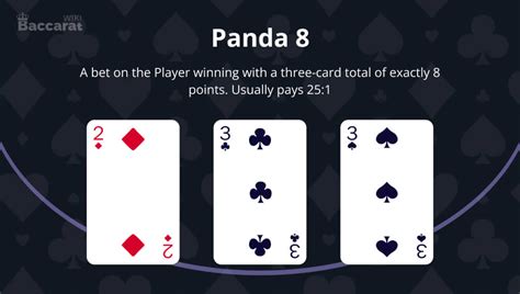 panda bet baccarat|Baccarat Side Bets .
